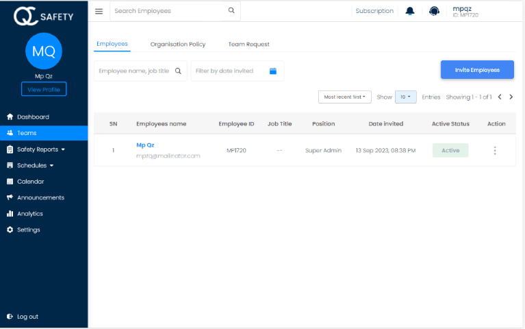 QClose Safety screenshot 1